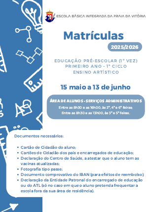Imagem de Matrículas 2025-2026